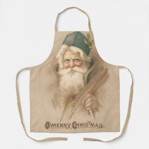 Vintages Weihnachtsportrait Schürze