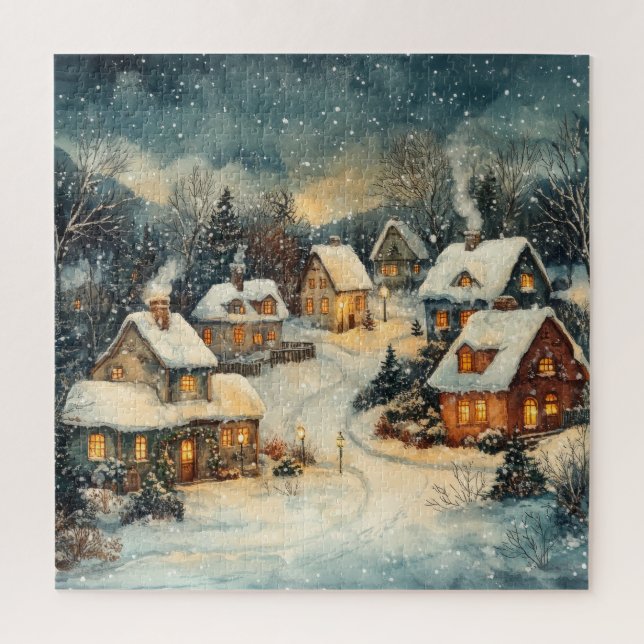 Vintages Weihnachtspuzzle (Vertikal)