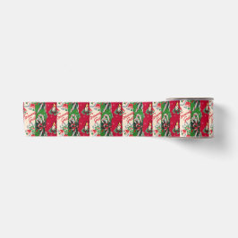 Vintages Weihnachtsverpackungspapier-Collagenband Satinband