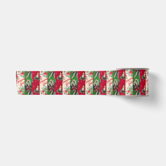 Vintages Weihnachtsverpackungspapier-Collagenband Satinband