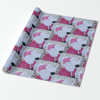 Vintages Weihnachtswackelpapier Geschenkpapier