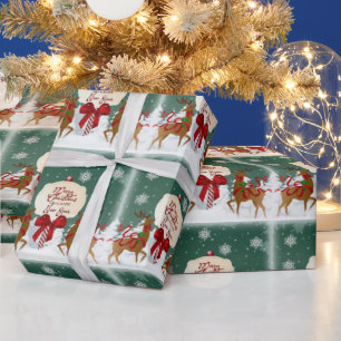 Vintages Weihnachtswrapping-Papier Geschenkpapier