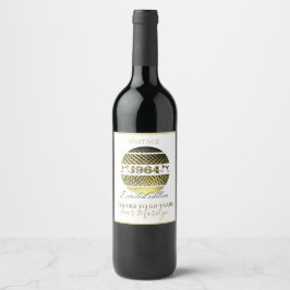 Vintages Weinetikett aus dem Jahr 1964