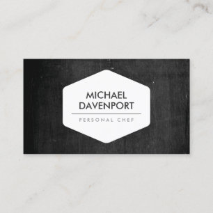 VINTAGES WEISS AUF DUNKHOLZ VISITENKARTE