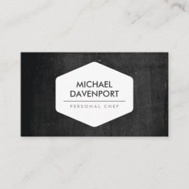 VINTAGES WEISS AUF DUNKHOLZ VISITENKARTE