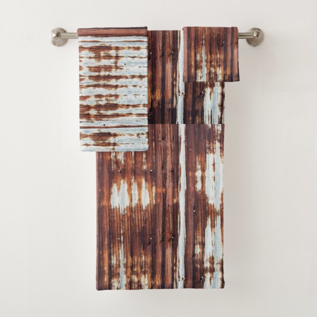 Vintages Wellblech  Badhandtuch Set (Insitu)