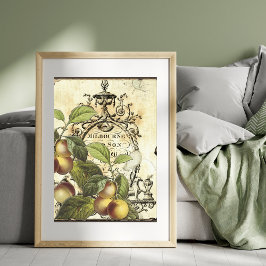 Vintages Werbeplakat eines Händlers Fotodruck