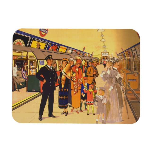 Vintages Werbeplakat für den Londoner Untergrund Magnet (Horizontal)
