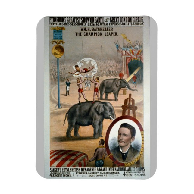 Vintages Werbeplakat - London Circus Magnet (Vertikal)
