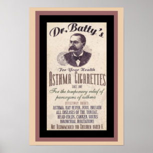 Vintages Werbeplakat von Dr. Batty Poster