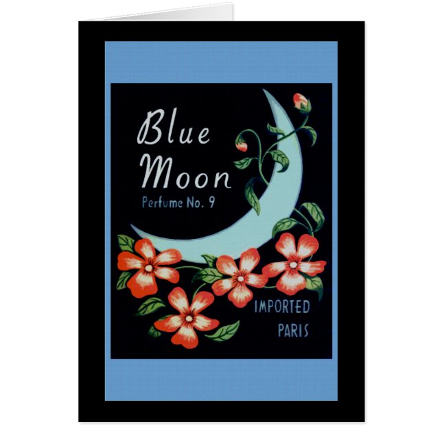 Vintages Werbungs-Plakat für blauen Mond (Vorne)