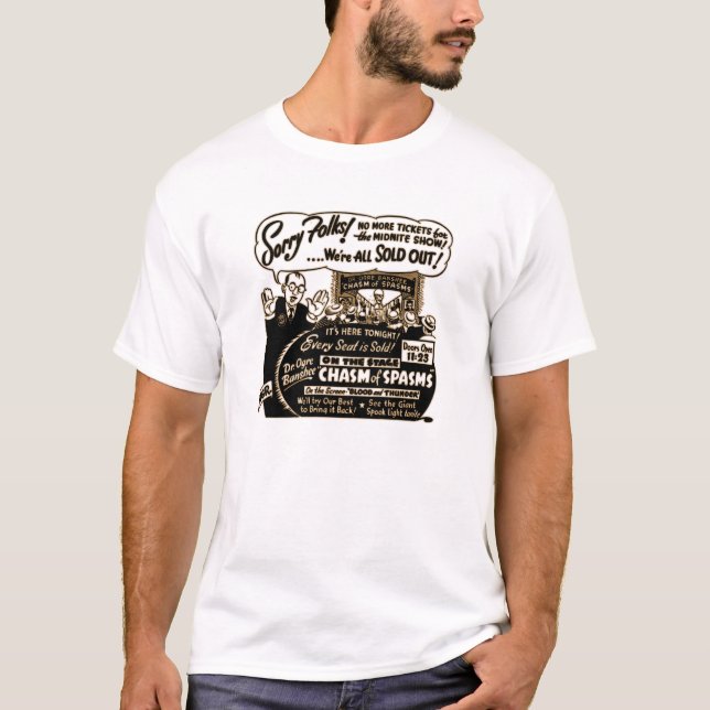 Vintages Werbungs-Zeichen T-Shirt (Vorderseite)