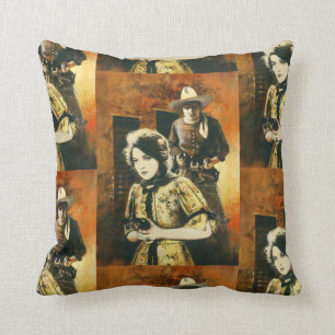 Vintages Western-Quadratthrow-Kissen Kissen