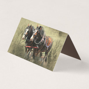 Vintages Wetter Clydesdale Postkarte