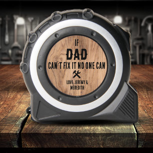 Vintages Wetter von Kindern zum Vater Cool Schwarz Maßband