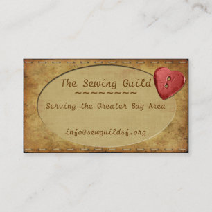 Vintages Whimsy Herz Visitenkarte