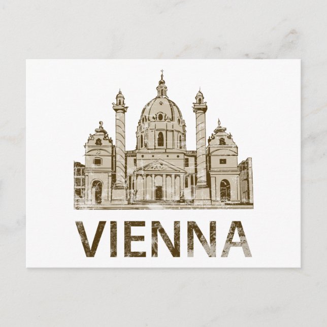Vintages Wien Postkarte (Vorderseite)