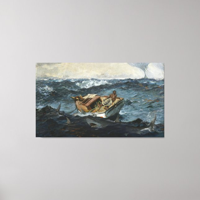 Vintages Winslow Homer Der Golfstrom Leinwanddruck (Vorderseite)