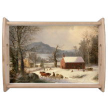 Vintages Winterbauernhaus