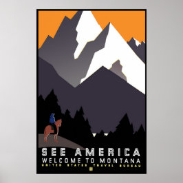 "Vintages WPA-Montana-Poster" Poster