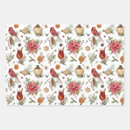 Vintages Wrapping Paper (Flachblatt) mit einem Set Geschenkpapier Set
