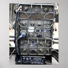 Vintages WW2 Militärradio Poster