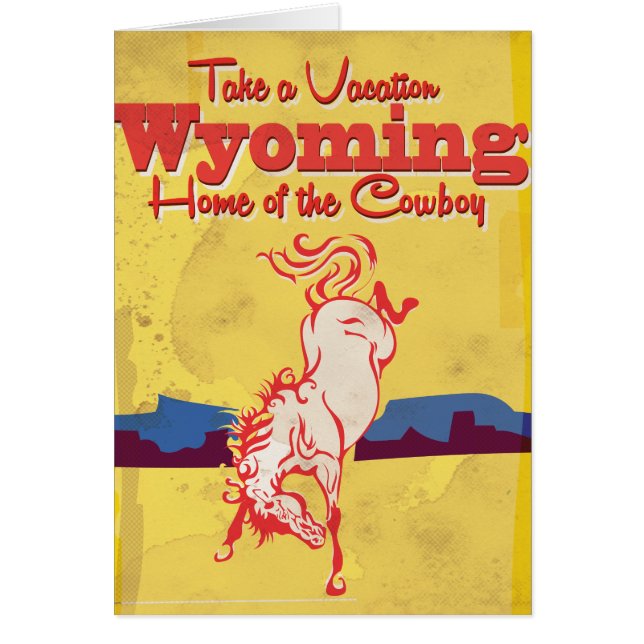 Vintages Wyoming Travel Poster (Vorne)