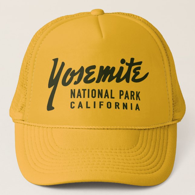 Vintages Yosemite Nationalpark Truckerkappe (Vorderseite)