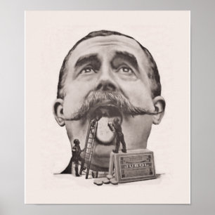 Vintages Zahnpflegelposter Poster