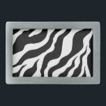 Vintages Zebra Print Belt Buckle Geschenk Rechteckige Gürtelschnalle<br><div class="desc">Das Design stammt aus der Originalkunst.</div>