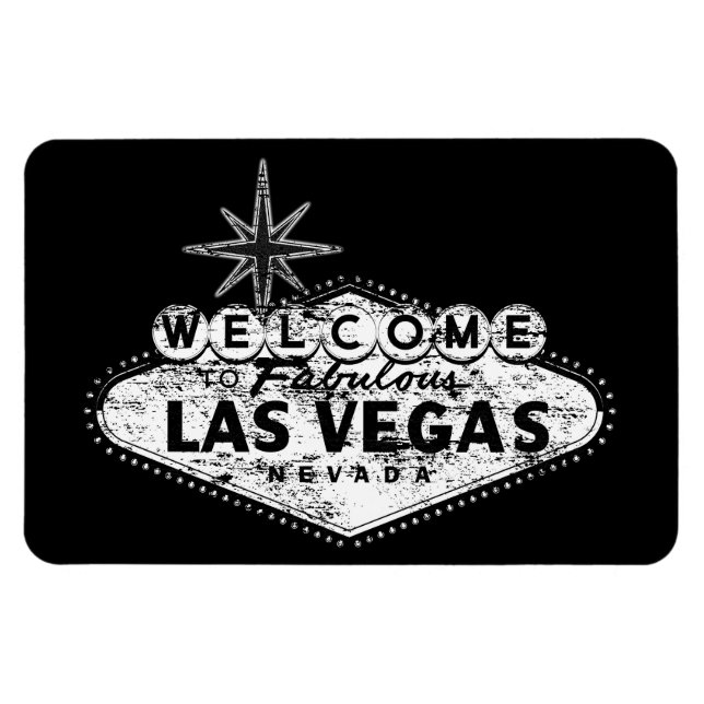 Vintages Zeichen von Las Vegas Magnet (Horizontal)