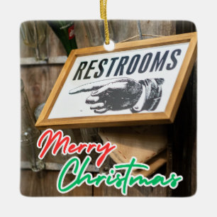 Vintages Zeigehandzeichen Keramikornament