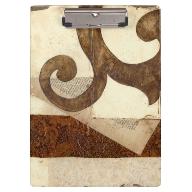 Vintages Zeitungsklettern Klemmbrett (Vorderseite)