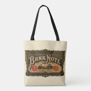 Vintages Zigarrenlabel Art, Bank Note Money Financ Tasche