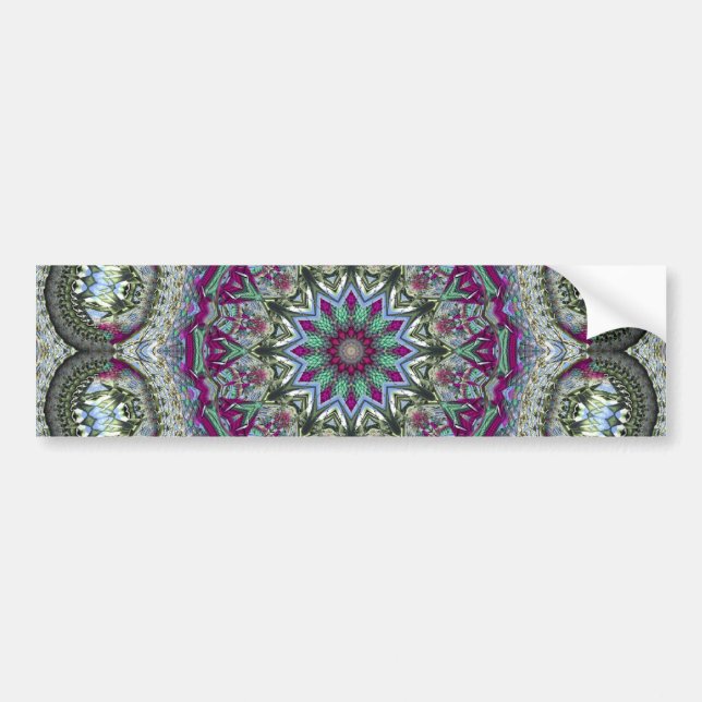 Vintages Zinn - Paisley Print Autoaufkleber (Vorne)