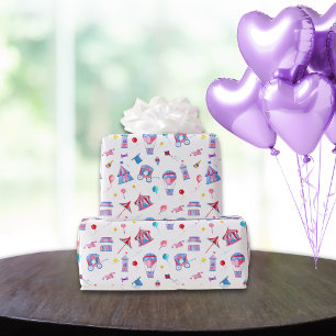 Vintages Zirkusmuster Geschenkpapier