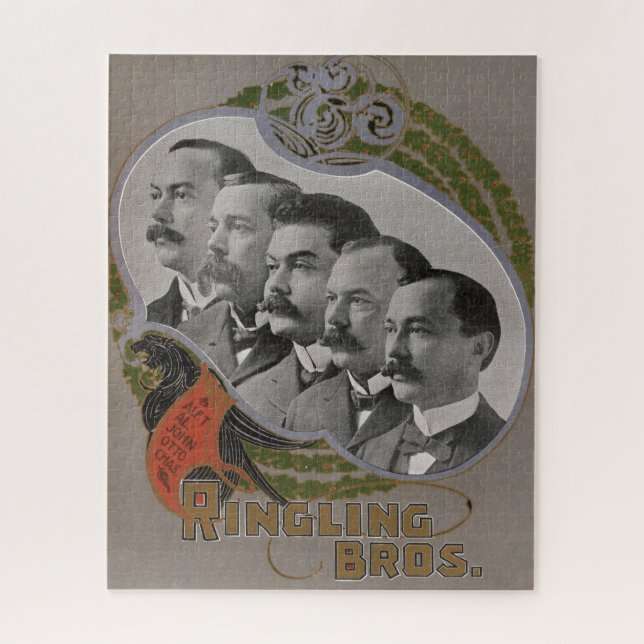 Vintages Zirkusposter der fünf Brüder (Vertikal)