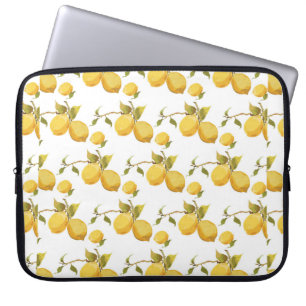 Vintages Zitronenmuster Laptopschutzhülle