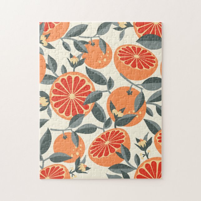 Vintages Zitrusmuster (Vertikal)