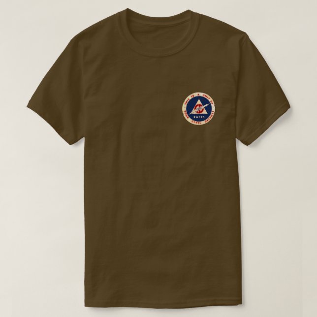 Vintages ziviles Verteidigungslogo T-Shirt (Design vorne)