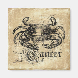 Vintages Zodiakarzinom Magnet