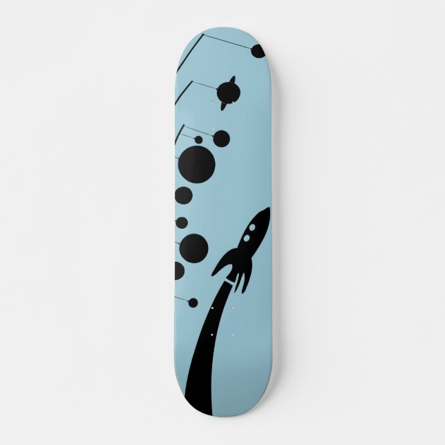vintagespacetravel skateboard (Vorne)