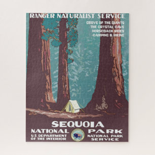 VintagSequoia-Nationalpark-Poster von 1938