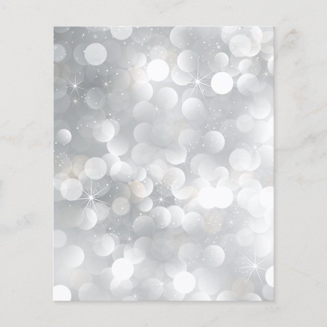 Vinter Holidays Weihnachten personalisierter Flyer (Vorne)