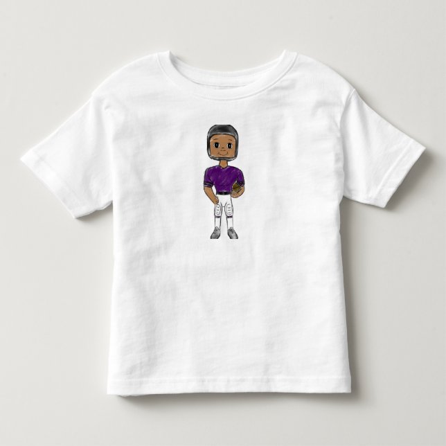 VINTO Retro Football Plaple Black Kleinkind T-shirt (Vorderseite)