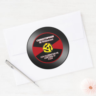 Vinyl 45 Étiquette de disque individuel personnali