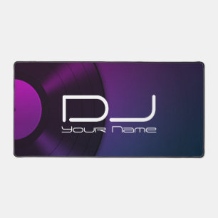 Vinyl Background DJ Schreibtischunterlage