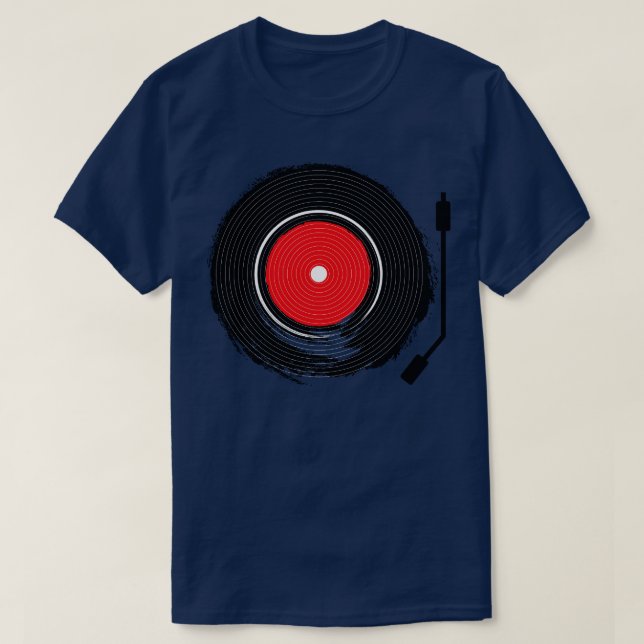 Vinyl-Bürste T-Shirt (Design vorne)