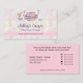 Vinyl Crafting and Design - Blush Pink Business C Visitenkarte
