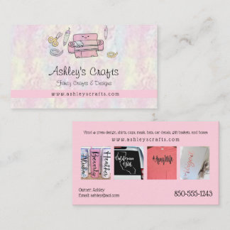 Vinyl Crafting and Design - Rosa Blush Visitenkarte